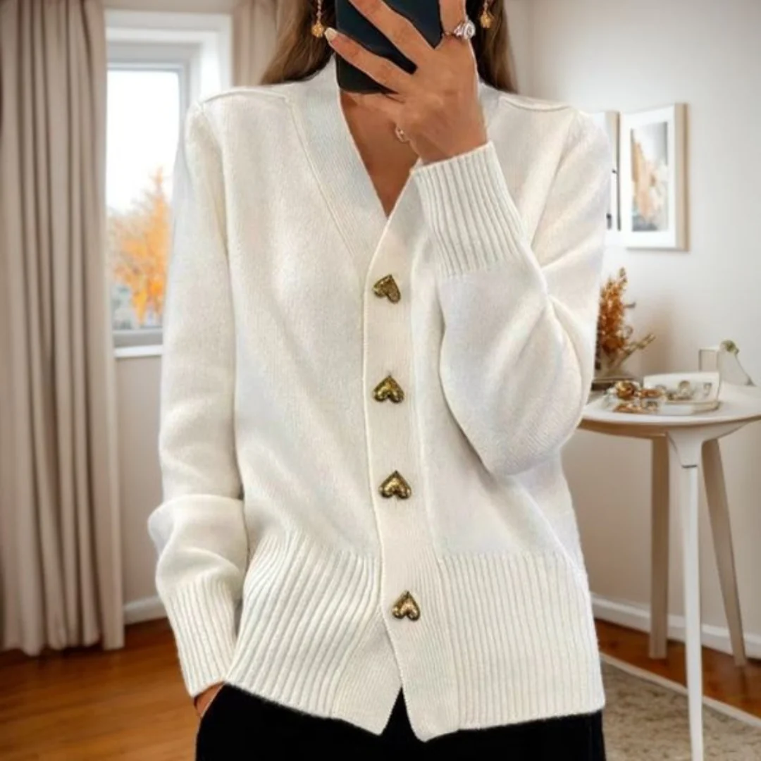 Coco – Zachte Vest met Hartknopen