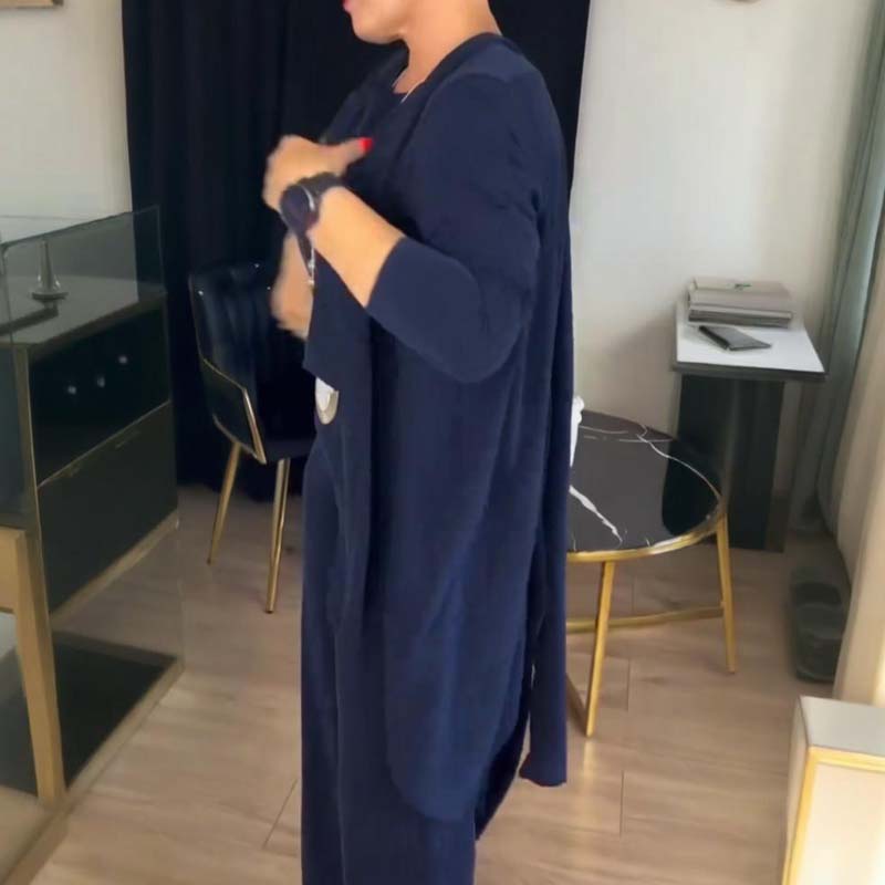 Coco - Elegante 3-delige set: lang vest, shirt en broek