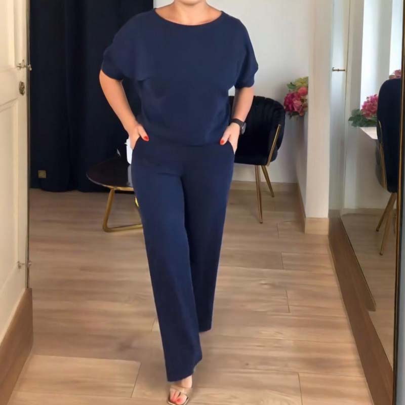 Coco - Elegante 3-delige set: lang vest, shirt en broek